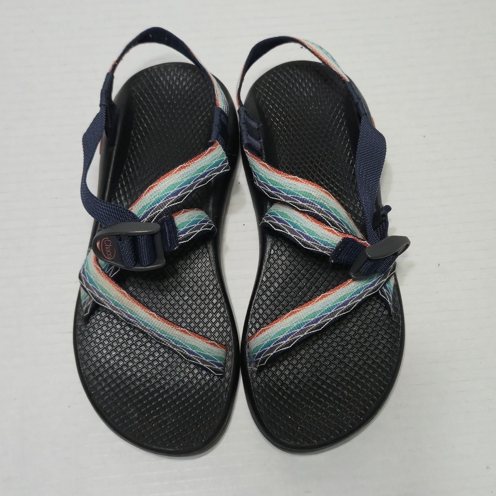 Chaco Z Boulder Women's 8 Prism Mint Hiking Sandals Rainbow Adjustable Strap